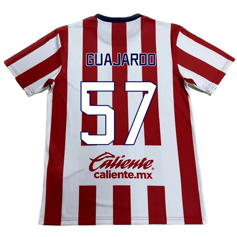 Danxen Donna Maglia Dylan Guajardo #57 Rosso Bianco Kit Gara Home 2024/25 Maglietta