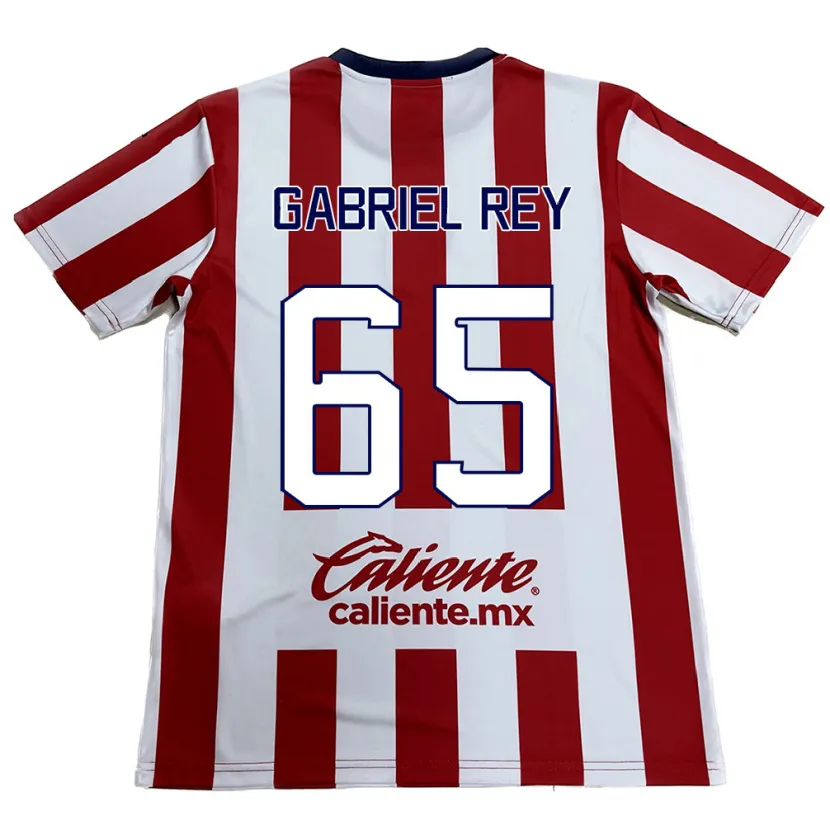 Danxen Donna Maglia Luis Gabriel Rey #65 Rosso Bianco Kit Gara Home 2024/25 Maglietta