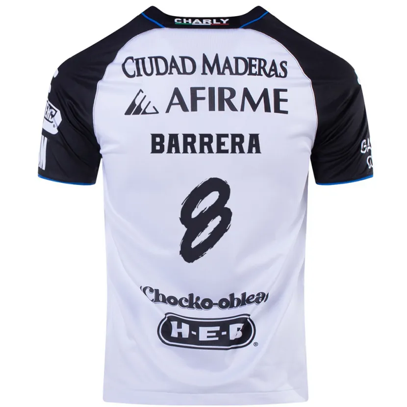 Danxen Donna Maglia Pablo Barrera #8 Nero Blu Kit Gara Home 2024/25 Maglietta