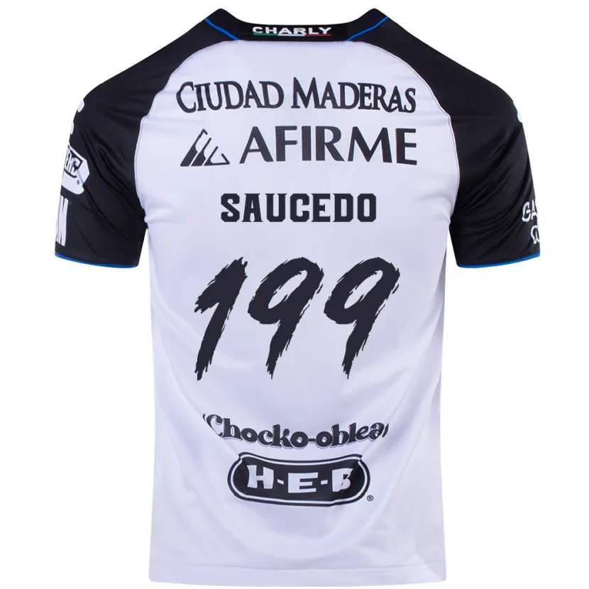 Danxen Donna Maglia Christian Saucedo #199 Nero Blu Kit Gara Home 2024/25 Maglietta