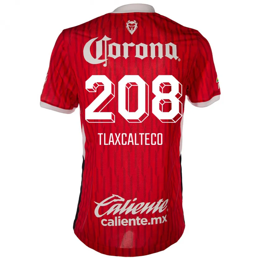 Danxen Donna Maglia Sait Tlaxcalteco #208 Rosso Bianco Kit Gara Home 2024/25 Maglietta