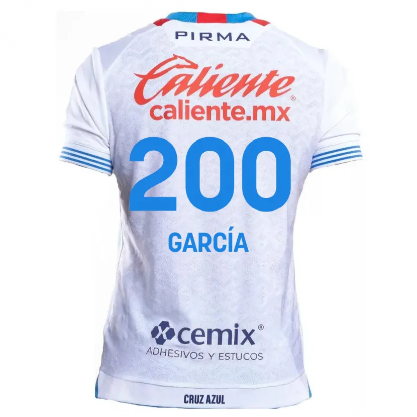 Danxen Donna Maglia Jorge García #200 Bianco Blu Kit Gara Away 2024/25 Maglietta
