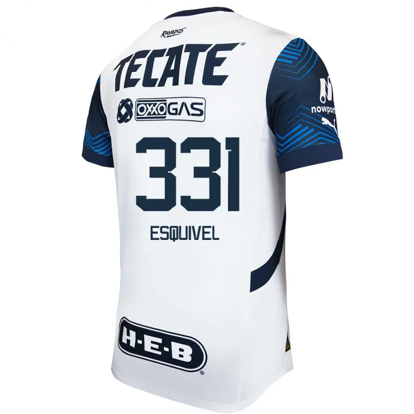 Danxen Donna Maglia Abraham Esquivel #331 Bianco Blu Kit Gara Away 2024/25 Maglietta