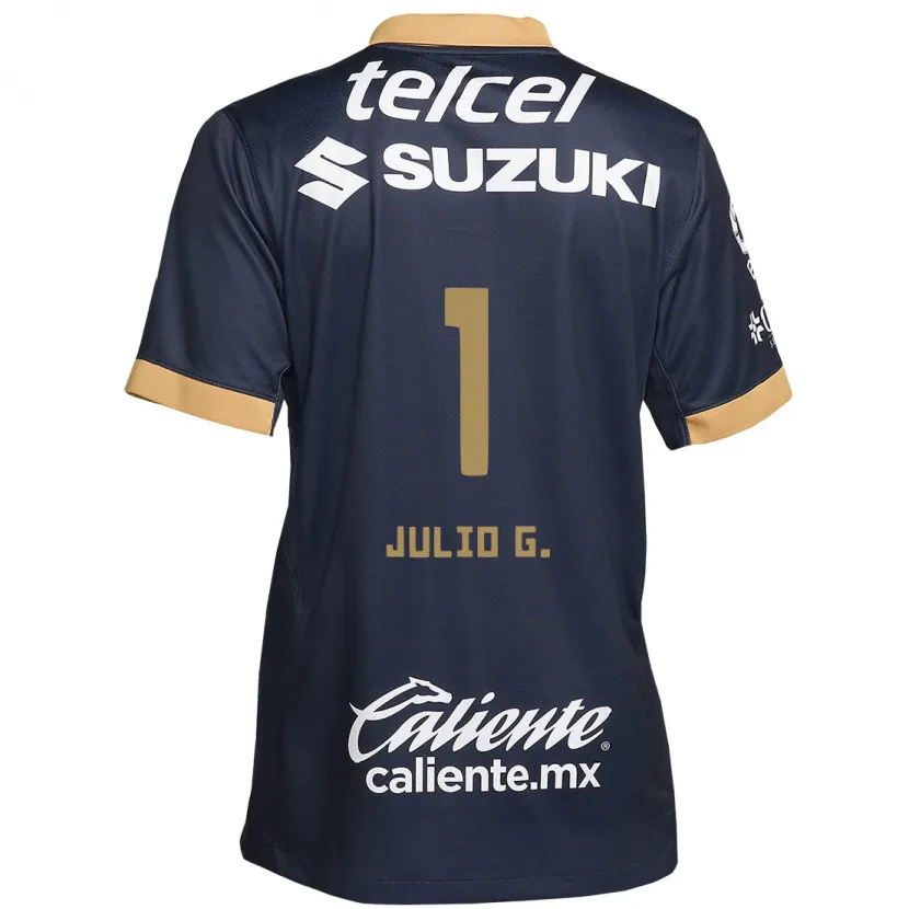 Danxen Donna Maglia Julio González #1 Ossidiana Oro Bianco Kit Gara Away 2024/25 Maglietta