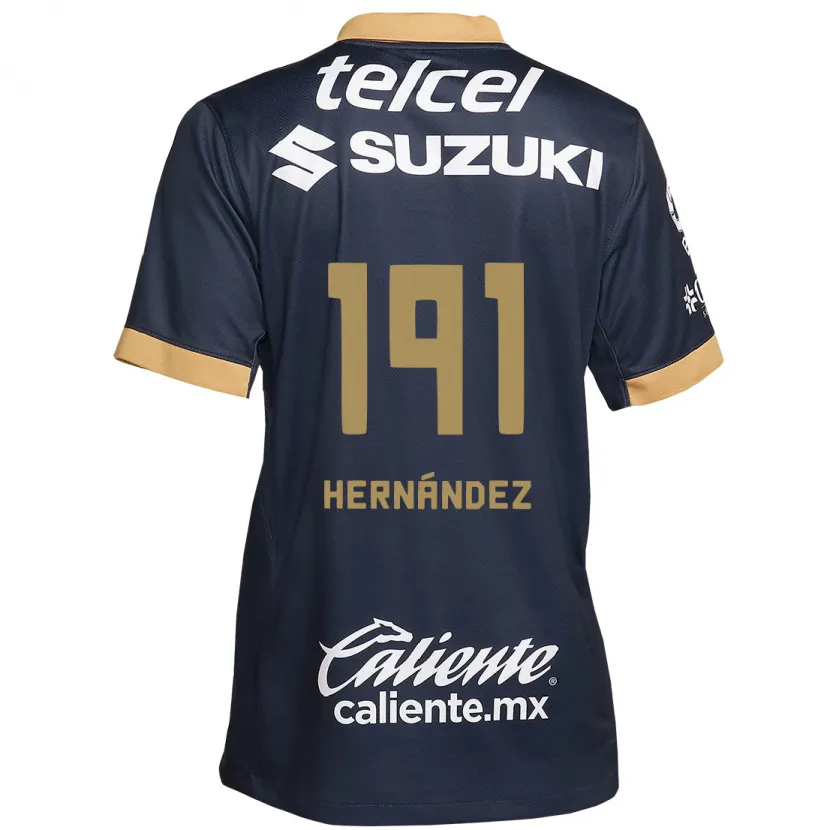 Danxen Donna Maglia Marco Hernández #191 Ossidiana Oro Bianco Kit Gara Away 2024/25 Maglietta