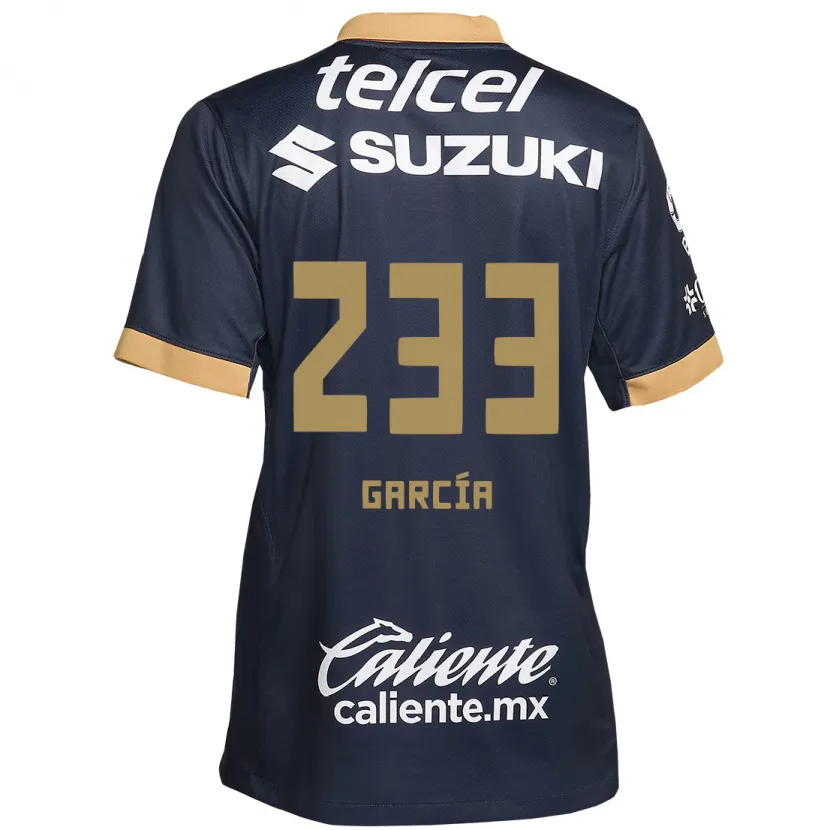 Danxen Donna Maglia Carlos García #233 Ossidiana Oro Bianco Kit Gara Away 2024/25 Maglietta