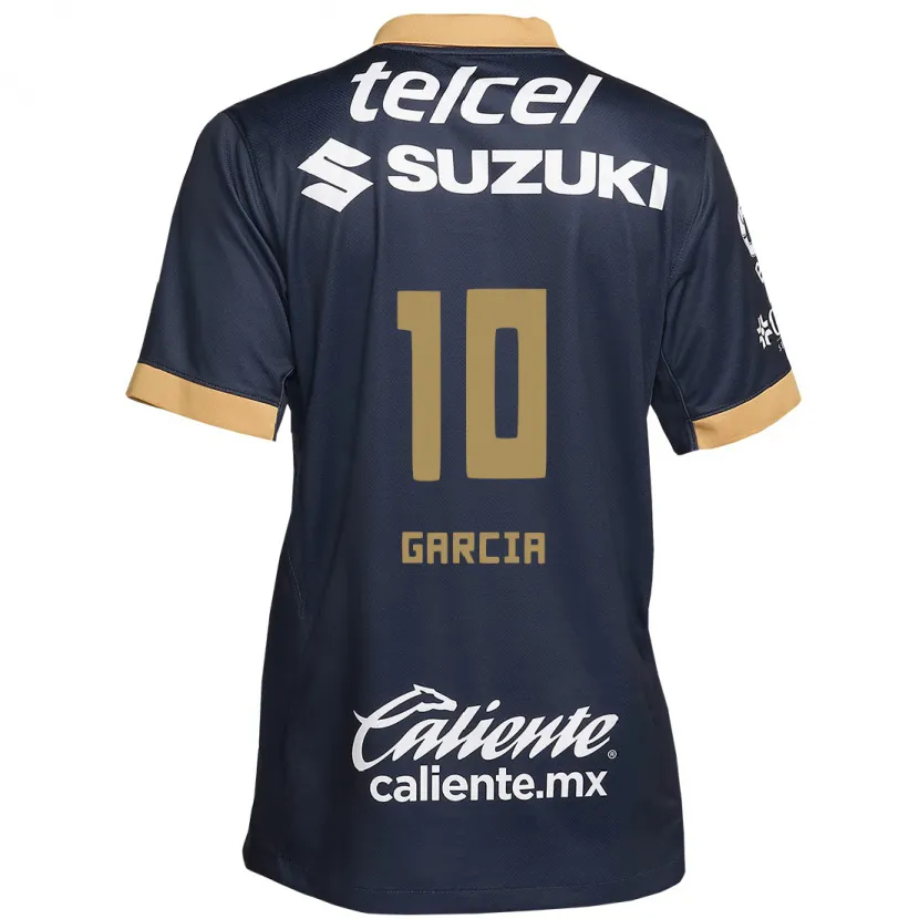 Danxen Donna Maglia Daniela Garcia #10 Ossidiana Oro Bianco Kit Gara Away 2024/25 Maglietta