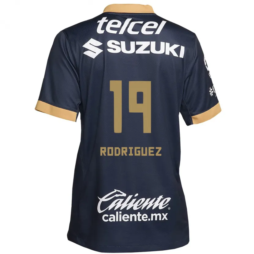 Danxen Donna Maglia Yaneisy Rodriguez #19 Ossidiana Oro Bianco Kit Gara Away 2024/25 Maglietta