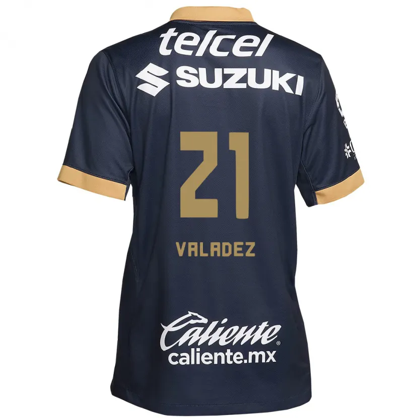 Danxen Donna Maglia Natalia Macias Valadez #21 Ossidiana Oro Bianco Kit Gara Away 2024/25 Maglietta