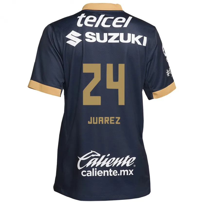 Danxen Donna Maglia Gabriela Juarez #24 Ossidiana Oro Bianco Kit Gara Away 2024/25 Maglietta
