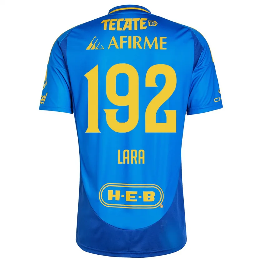 Danxen Donna Maglia Miguel Lara #192 Blu Giallo Kit Gara Away 2024/25 Maglietta