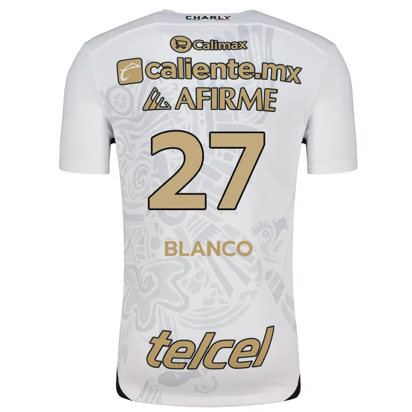 Danxen Donna Maglia Domingo Blanco #27 Bianco Nero Kit Gara Away 2024/25 Maglietta