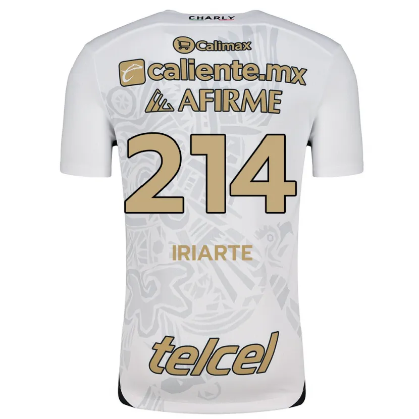 Danxen Donna Maglia Oliver Iriarte #214 Bianco Nero Kit Gara Away 2024/25 Maglietta