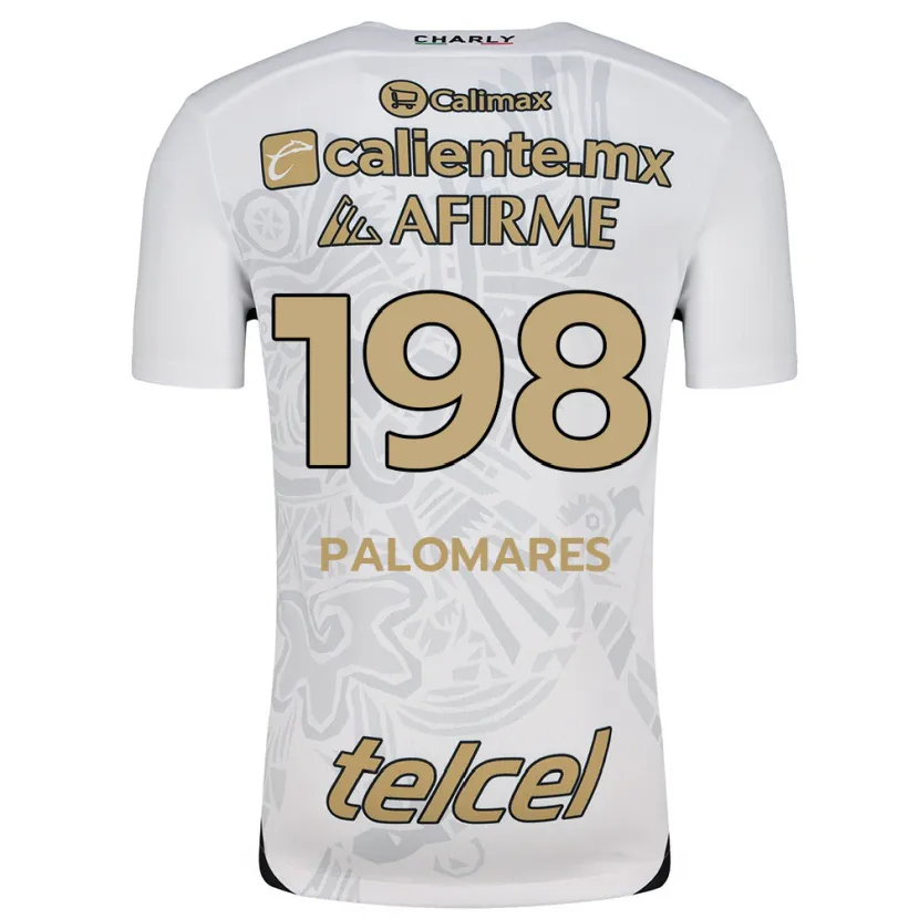 Danxen Donna Maglia Ramón Palomares #198 Bianco Nero Kit Gara Away 2024/25 Maglietta