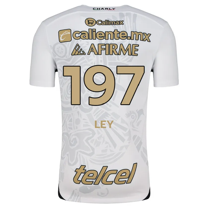 Danxen Donna Maglia Emanuel Ley #197 Bianco Nero Kit Gara Away 2024/25 Maglietta