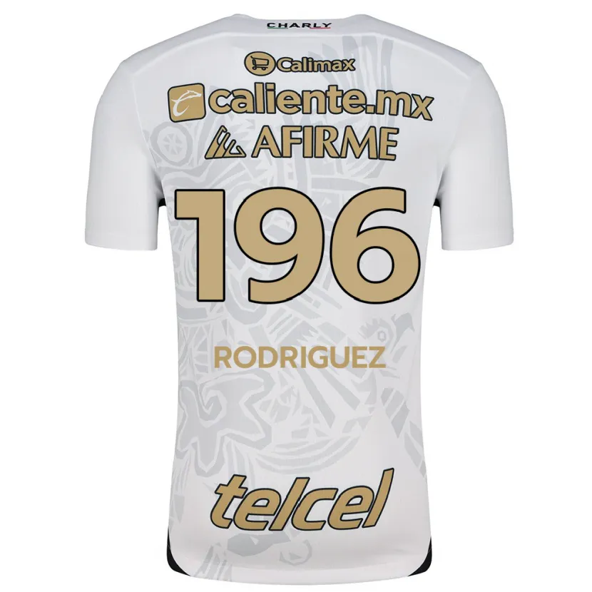Danxen Donna Maglia Prince Rodríguez #196 Bianco Nero Kit Gara Away 2024/25 Maglietta