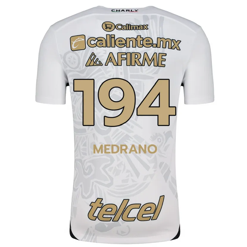 Danxen Donna Maglia Luis Medrano #194 Bianco Nero Kit Gara Away 2024/25 Maglietta