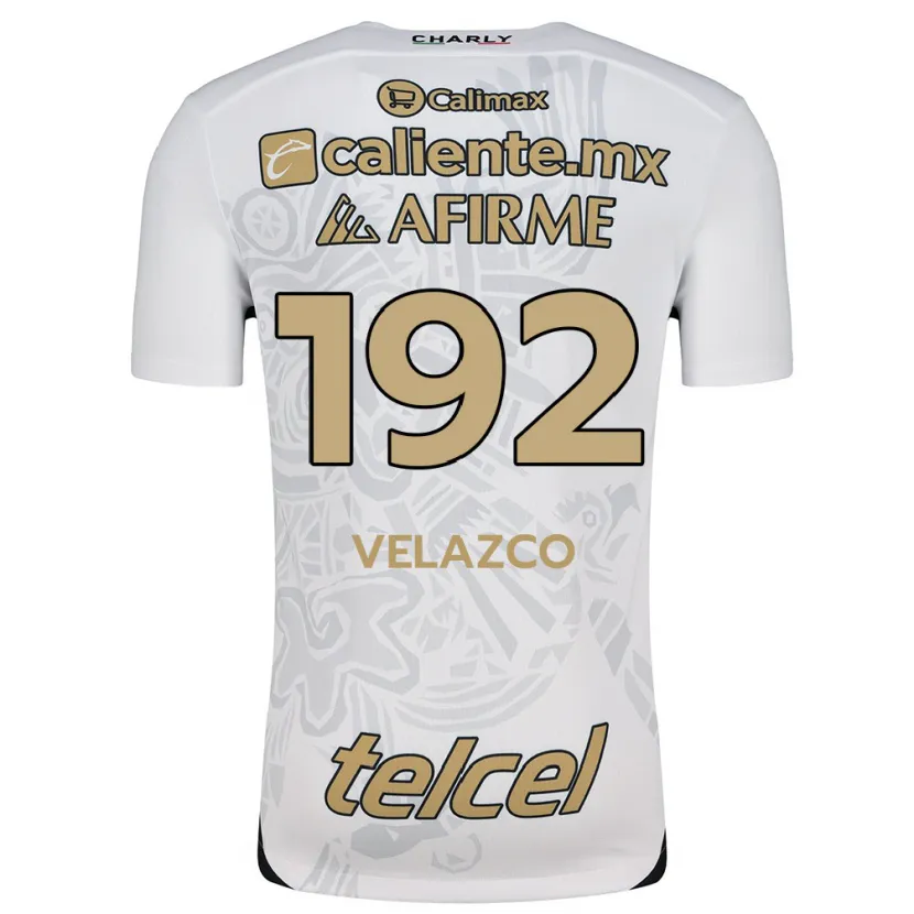 Danxen Donna Maglia Emiliano Velazco #192 Bianco Nero Kit Gara Away 2024/25 Maglietta