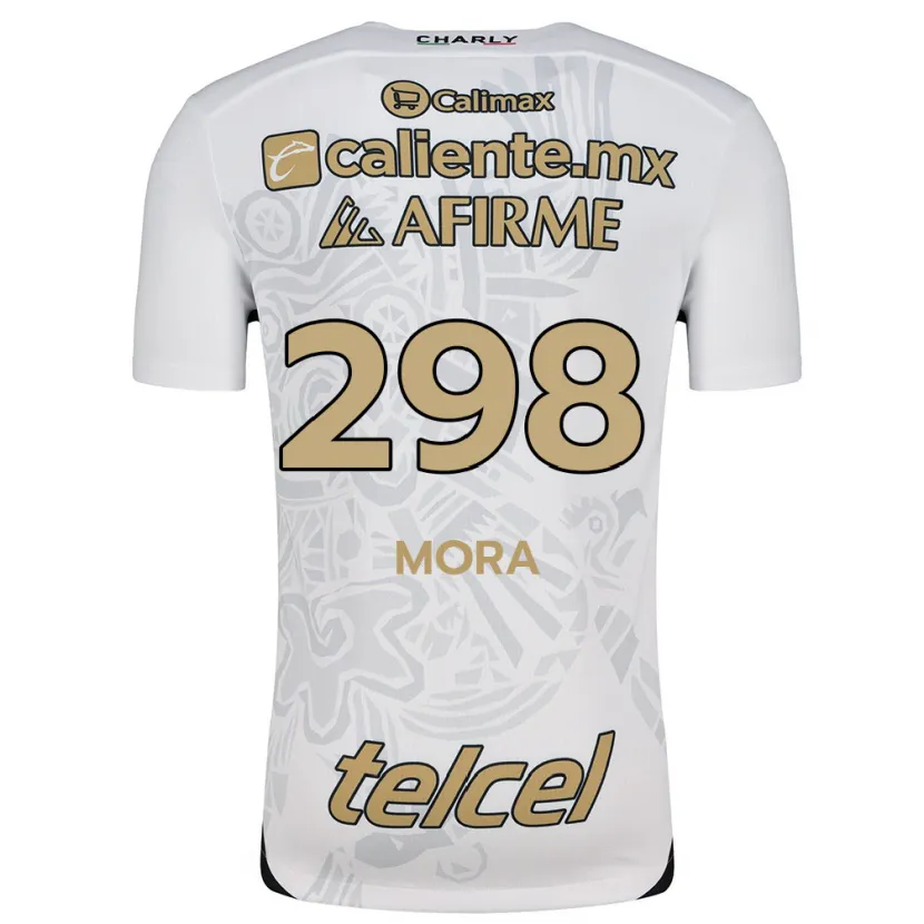 Danxen Donna Maglia Gilberto Mora #298 Bianco Nero Kit Gara Away 2024/25 Maglietta