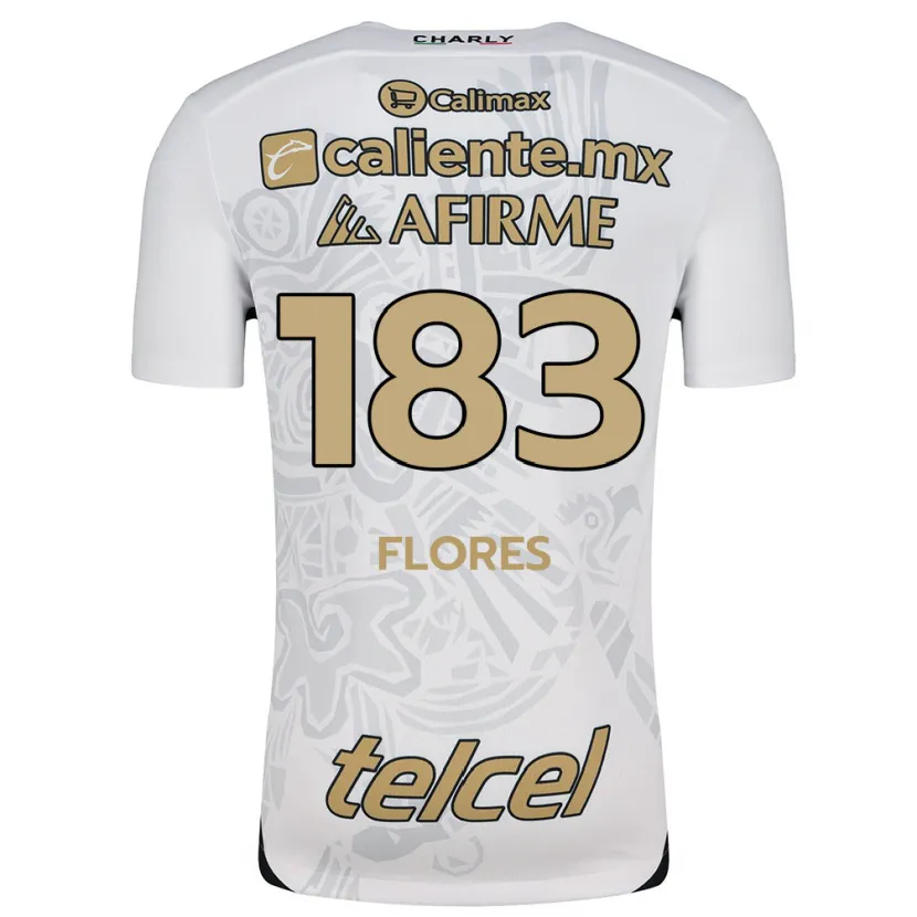Danxen Donna Maglia Abraham Flores #183 Bianco Nero Kit Gara Away 2024/25 Maglietta