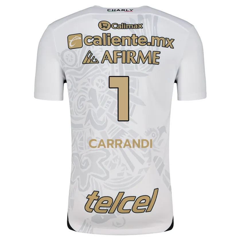 Danxen Donna Maglia Daniela Carrandi #1 Bianco Nero Kit Gara Away 2024/25 Maglietta