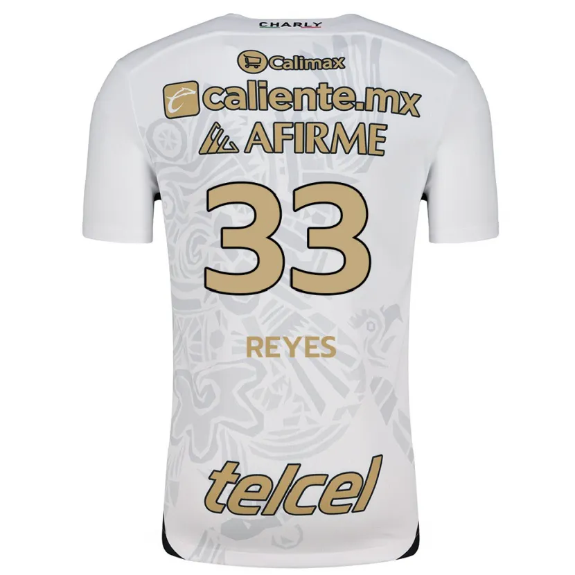 Danxen Donna Maglia Jazmín Reyes #33 Bianco Nero Kit Gara Away 2024/25 Maglietta