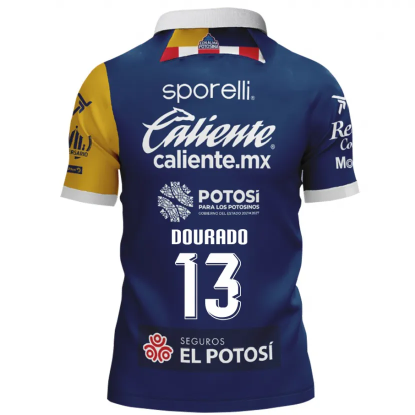 Danxen Donna Maglia Rodrigo Dourado #13 Blu Giallo Kit Gara Away 2024/25 Maglietta
