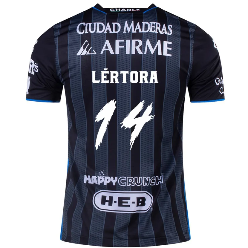 Danxen Donna Maglia Federico Lértora #14 Bianco Nero Kit Gara Away 2024/25 Maglietta