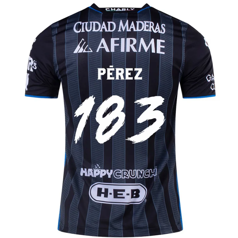 Danxen Donna Maglia Aldahir Pérez #183 Bianco Nero Kit Gara Away 2024/25 Maglietta