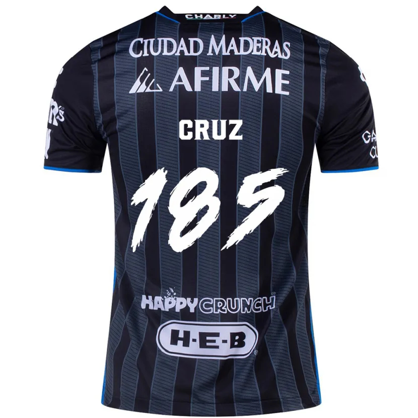 Danxen Donna Maglia Axel Cruz #185 Bianco Nero Kit Gara Away 2024/25 Maglietta