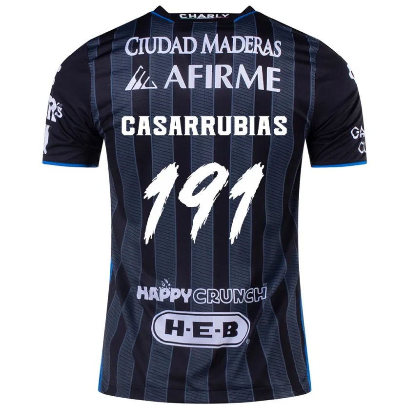Danxen Donna Maglia Aaron Casarrubias #191 Bianco Nero Kit Gara Away 2024/25 Maglietta
