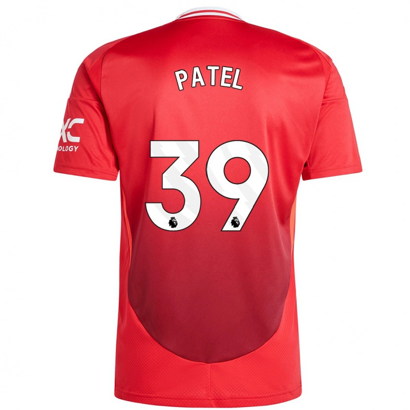Danxen Bambino Maglia Safia Middleton-Patel #39 Rosso Brillante Kit Gara Home 2024/25 Maglietta