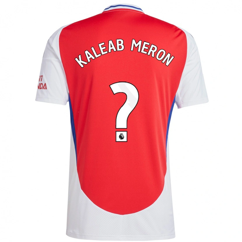 Danxen Bambino Maglia Kaleab Meron #0 Rosso Bianco Kit Gara Home 2024/25 Maglietta