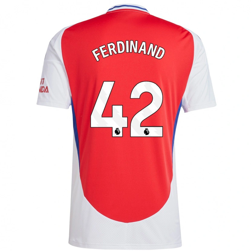 Danxen Bambino Maglia Seb Ferdinand #42 Rosso Bianco Kit Gara Home 2024/25 Maglietta