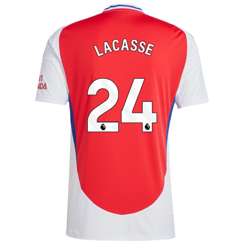 Danxen Bambino Maglia Cloé Lacasse #24 Rosso Bianco Kit Gara Home 2024/25 Maglietta