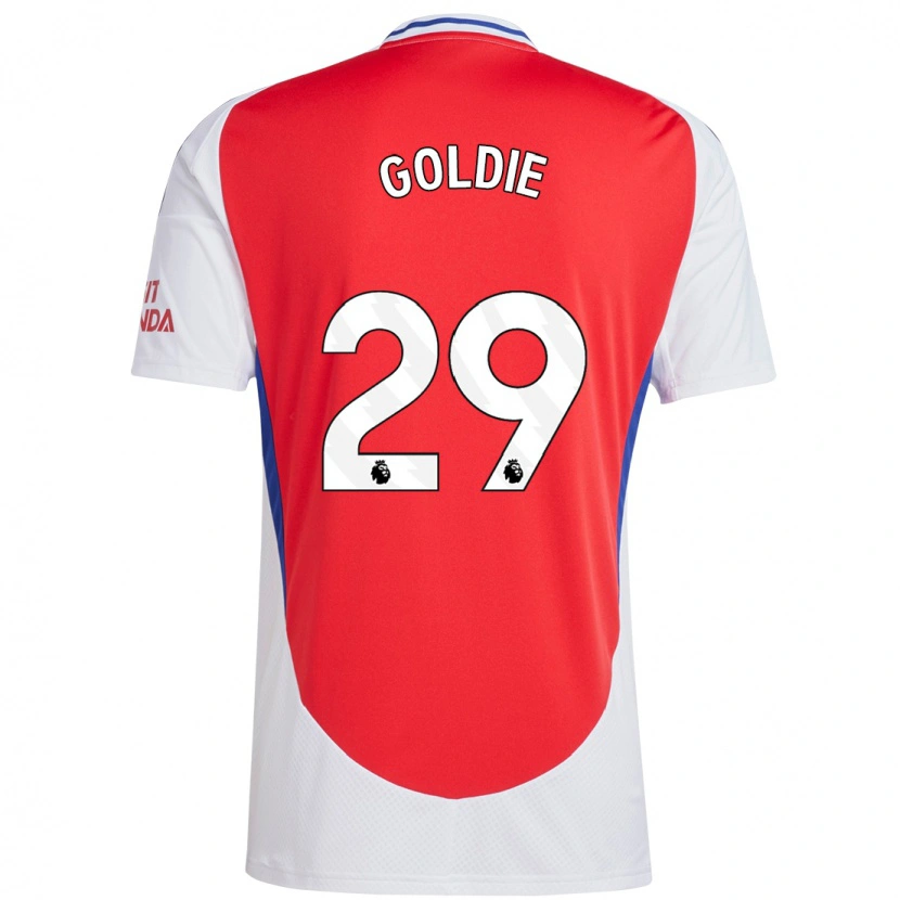 Danxen Bambino Maglia Teyah Goldie #29 Rosso Bianco Kit Gara Home 2024/25 Maglietta