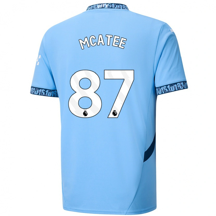 Danxen Bambino Maglia James Mcatee #87 Blu Navy Kit Gara Home 2024/25 Maglietta