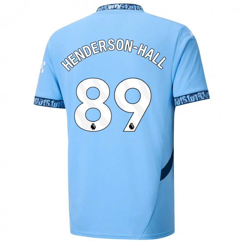 Danxen Bambino Maglia Matty Henderson-Hall #89 Blu Navy Kit Gara Home 2024/25 Maglietta