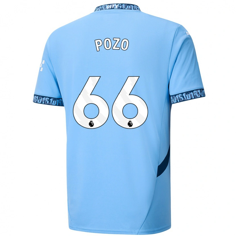 Danxen Bambino Maglia Iker Pozo #66 Blu Navy Kit Gara Home 2024/25 Maglietta