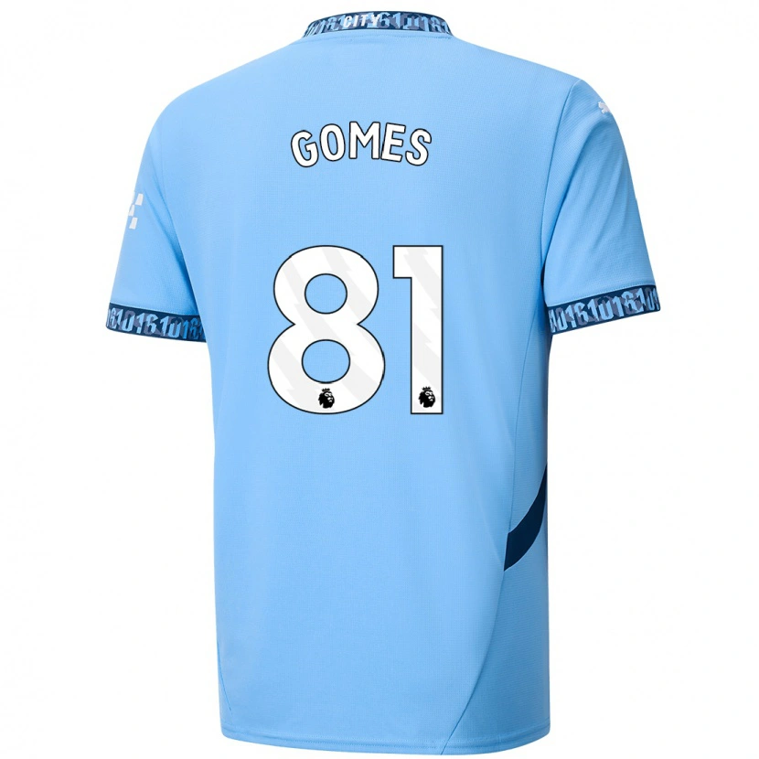 Danxen Bambino Maglia Claudio Gomes #81 Blu Navy Kit Gara Home 2024/25 Maglietta