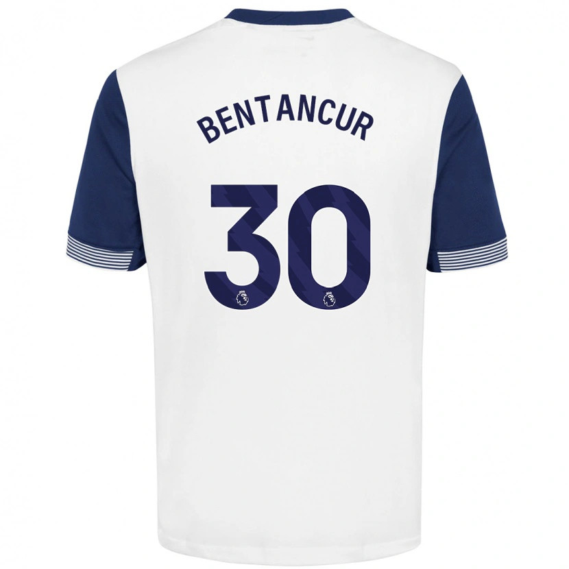 Danxen Bambino Maglia Rodrigo Bentancur #30 Bianco Blu Kit Gara Home 2024/25 Maglietta