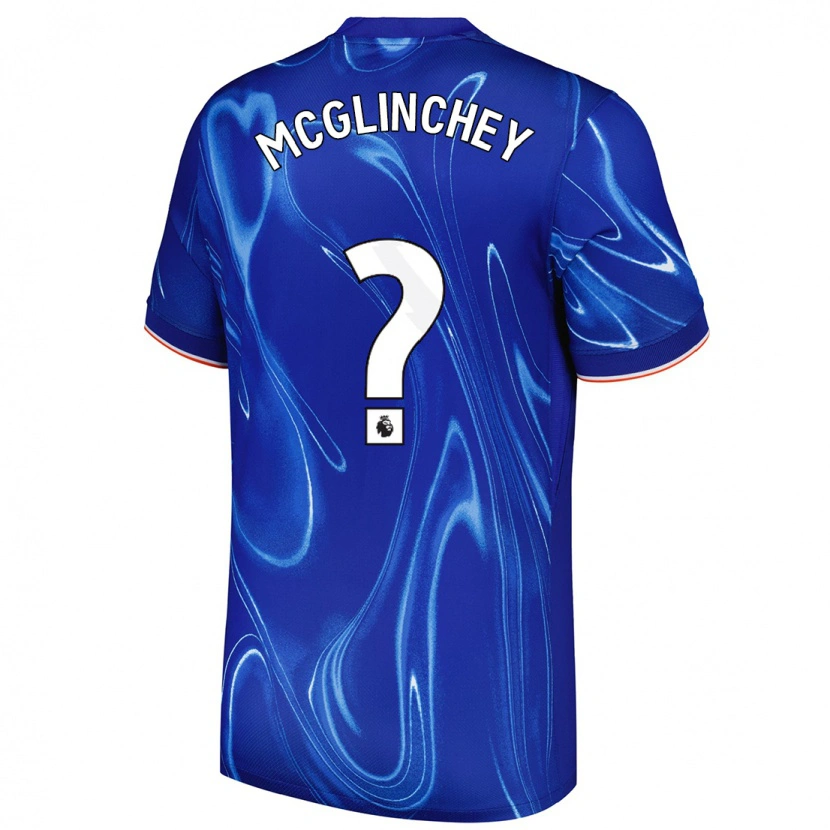 Danxen Bambino Maglia Harry Mcglinchey #0 Blu Bianco Kit Gara Home 2024/25 Maglietta