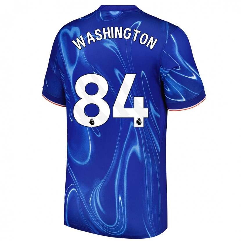 Danxen Bambino Maglia Marcell Washington #84 Blu Bianco Kit Gara Home 2024/25 Maglietta