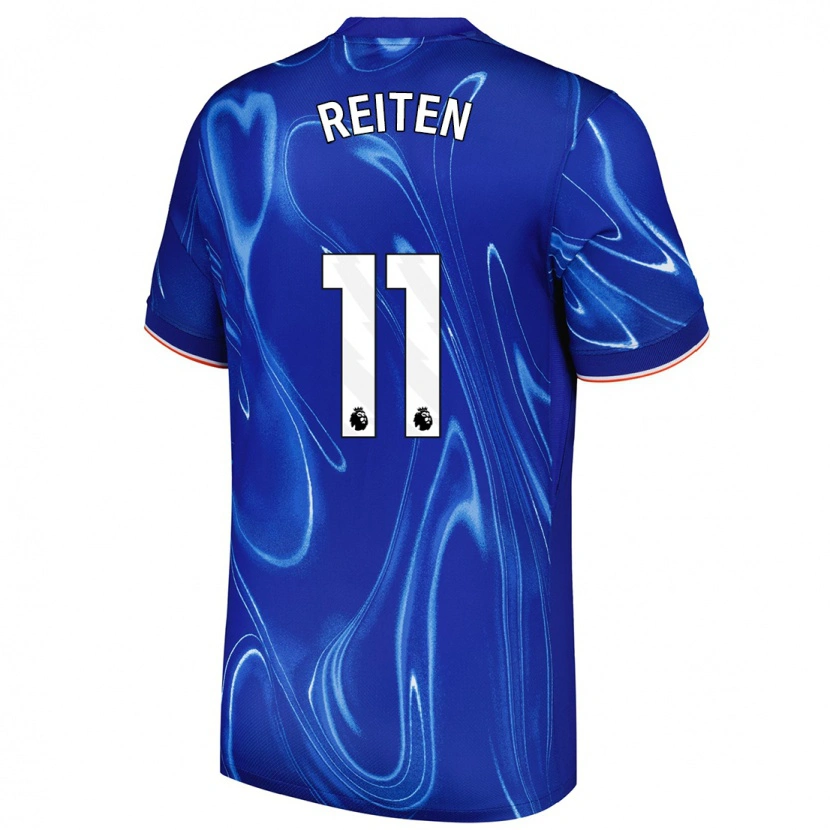 Danxen Bambino Maglia Guro Reiten #11 Blu Bianco Kit Gara Home 2024/25 Maglietta