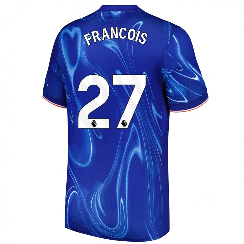 Danxen Bambino Maglia Oriane Jean-François #27 Blu Bianco Kit Gara Home 2024/25 Maglietta