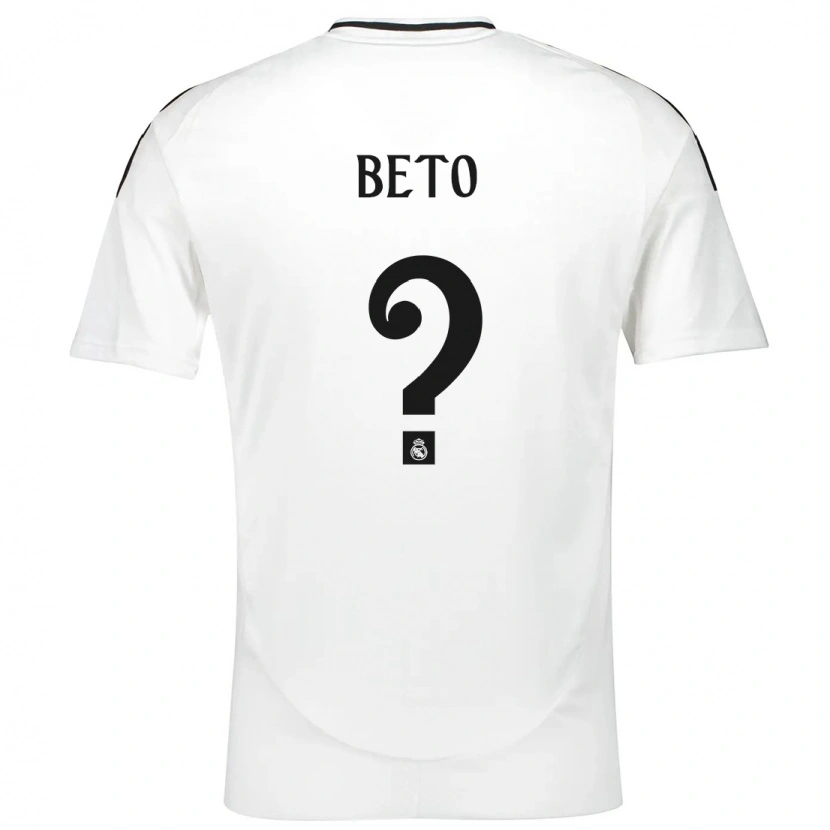 Danxen Bambino Maglia Beto Martínez #0 Bianco Kit Gara Home 2024/25 Maglietta