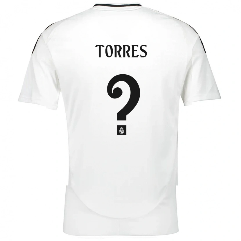 Danxen Bambino Maglia Roi Torres #0 Bianco Kit Gara Home 2024/25 Maglietta