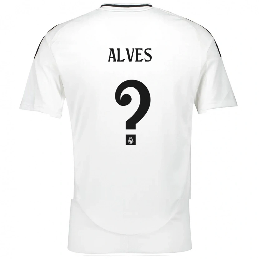 Danxen Bambino Maglia Enzo Alves #0 Bianco Kit Gara Home 2024/25 Maglietta