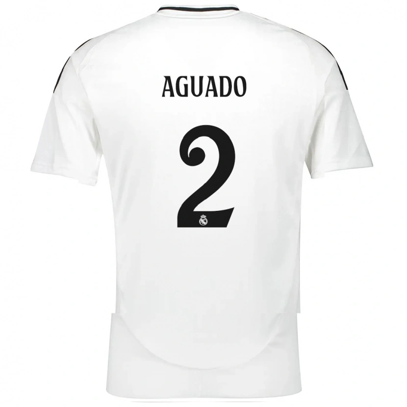 Danxen Bambino Maglia Lorenzo Aguado #2 Bianco Kit Gara Home 2024/25 Maglietta