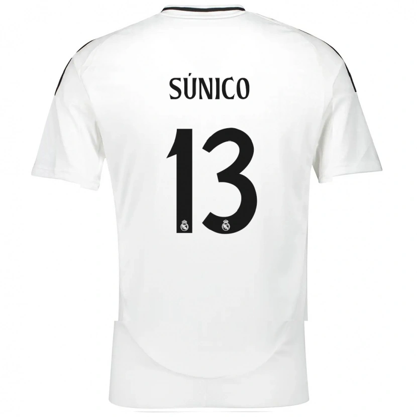 Danxen Bambino Maglia Guille Súnico #13 Bianco Kit Gara Home 2024/25 Maglietta